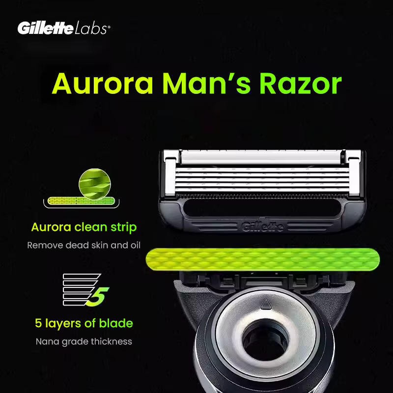 Pour Gillette Labs lame de rasoir 4/8 pièces pour Gillette Labs lames de rasoir chauffantes Gillette