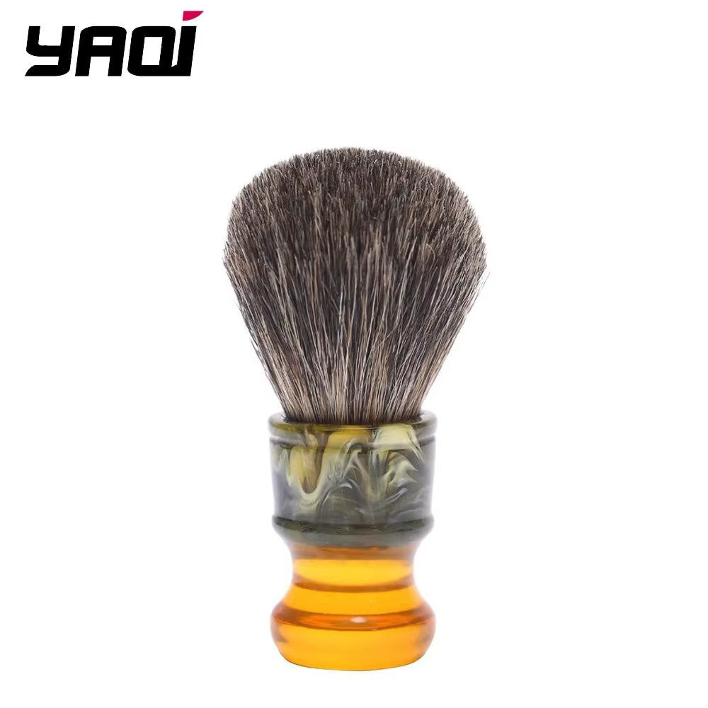YAQI 22MM Sagrada Familia 100% pur blaireau cheveux résine poignée hommes humide rasage brosses
