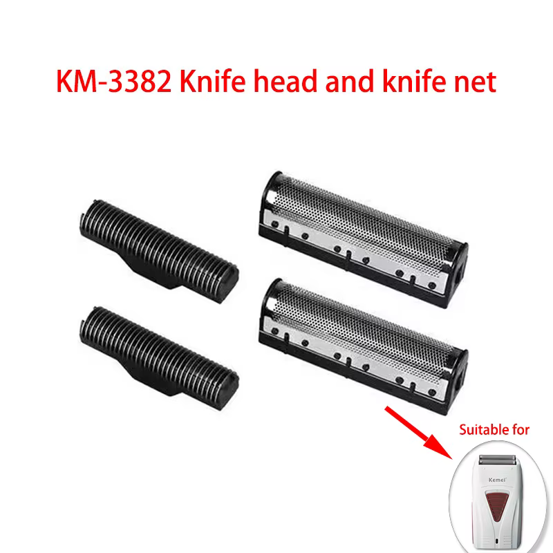 Kemei lames de rechange originales pour KM-TX1/2024/3209/3382 tête de couteau de rasoir et filet de 