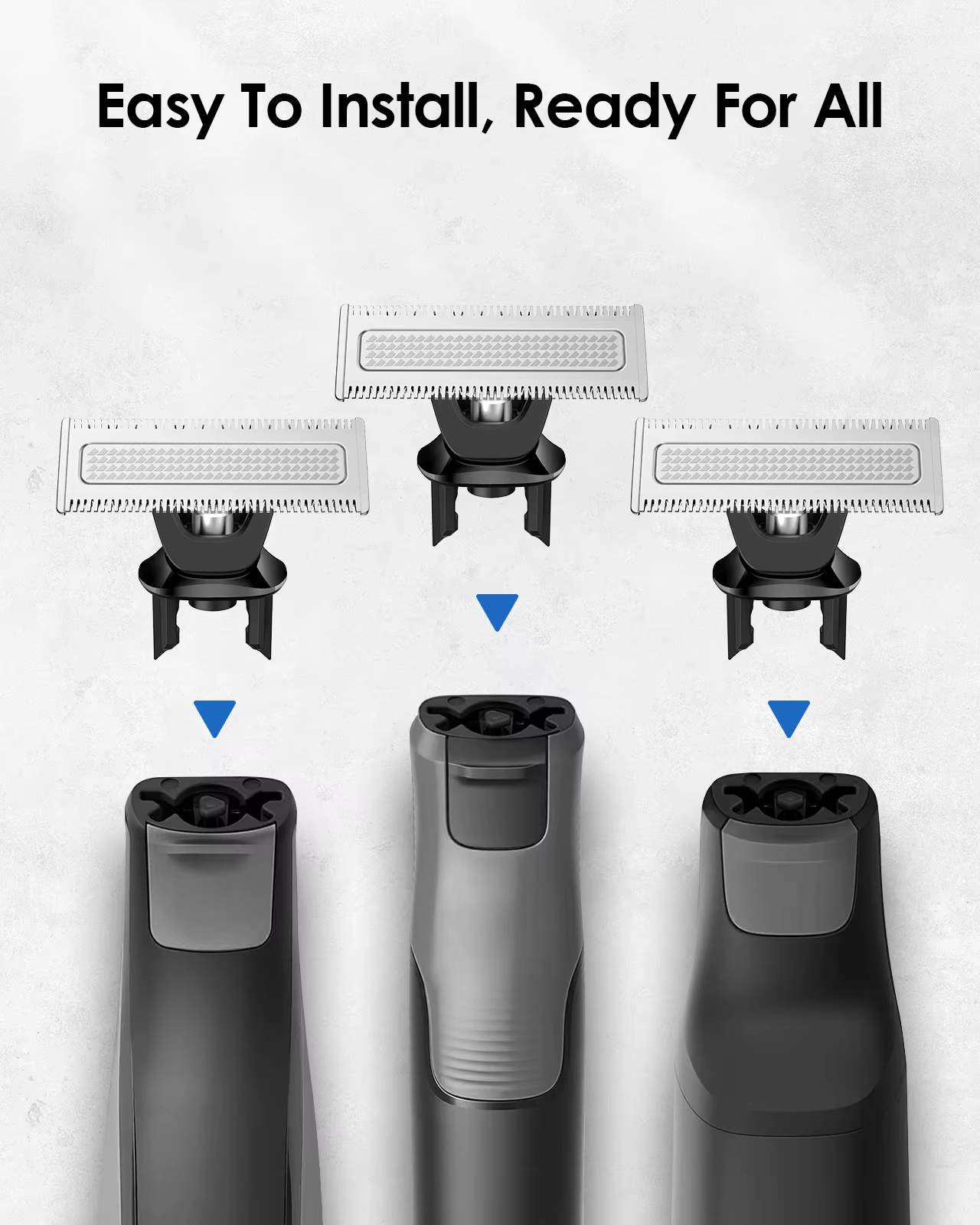 Lame de rechange pour rasoir en acier inoxydable, compatible avec Oneblade QP2630/QP2520/QP2530, ave