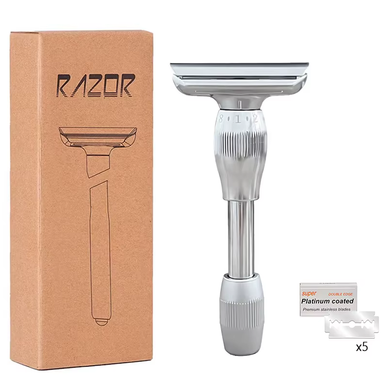 Nouveau Design 1-8 rasoir de sécurité réglable pour hommes rasoir à Double tranchant de haute qualit