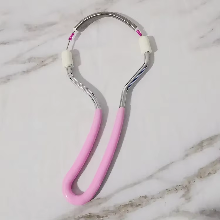 Épilateur Facial à ressort fœtal, rouleau en acier inoxydable, dispositif de nettoyage du visage à r