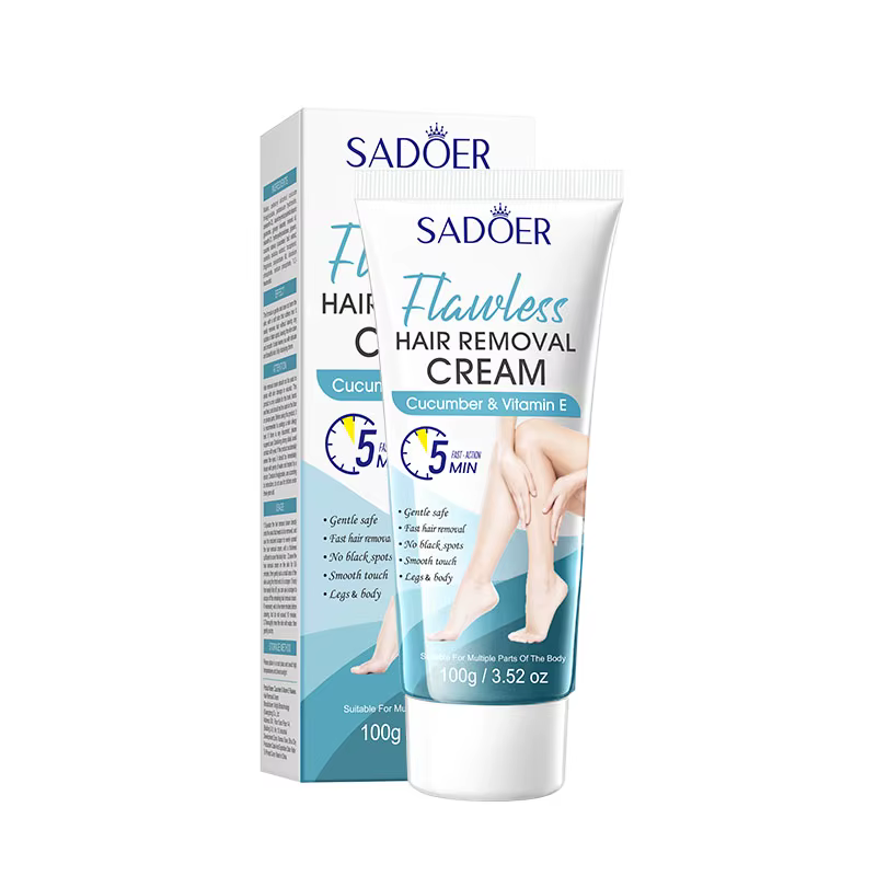 Crème dépilatoire indolore à la vitamine E 100g pour hommes/femmes, lotion dépilatoire pour les aiss