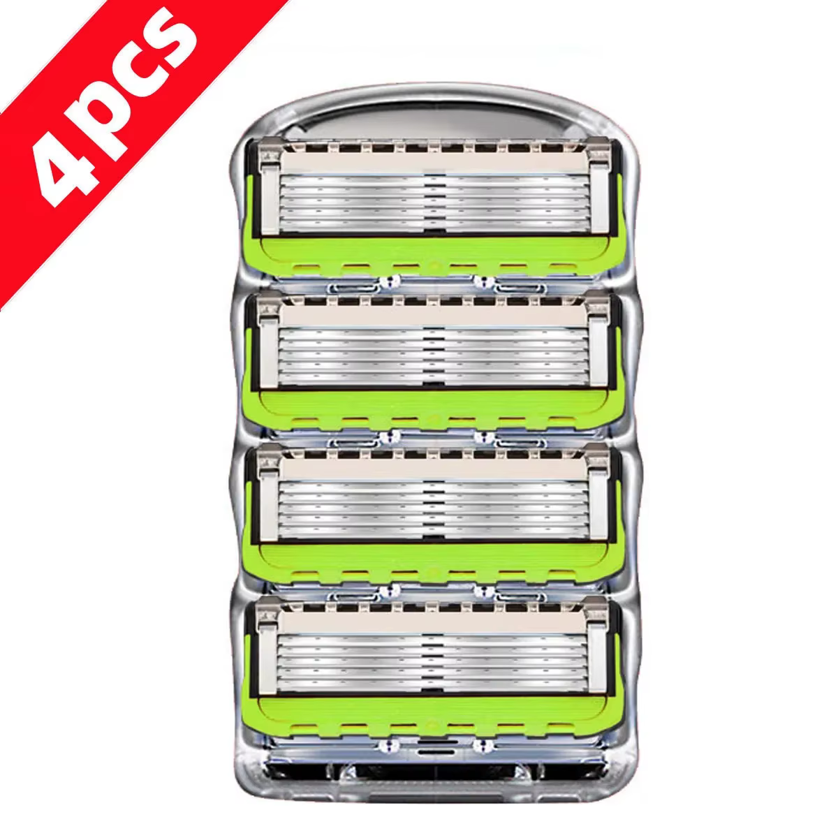 Rasoir Fusion 5 Lames pour Homme, Barbier, Épilation Manuelle de la Barbe et des Moustaches, Lavable