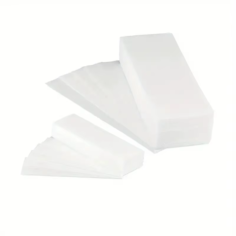 Kit de bandes de cire de luxe 50/100 pièces-épilation indolore, douce et efficace pour les zones du 