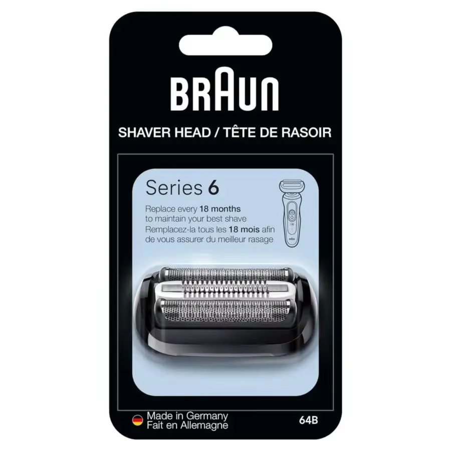 Braun 64B tête de rasoir sensible protection de la peau feuille coupe lame de rasage recharge pour B