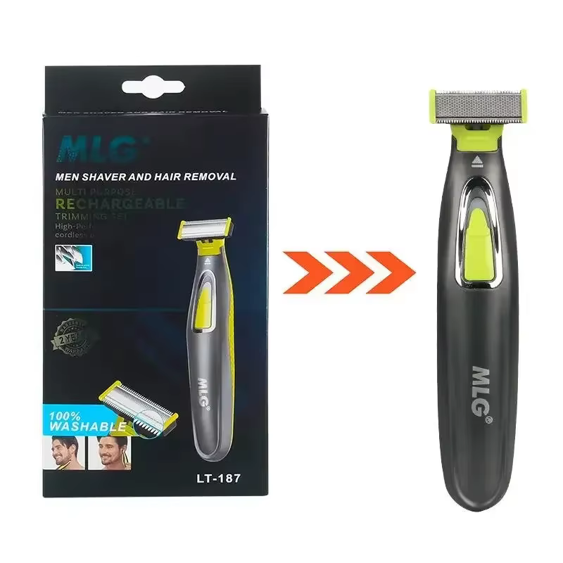 Rasoir électrique portable pour tout le corps, rasoir à lame en forme de T, USB, pour barbe et aisse