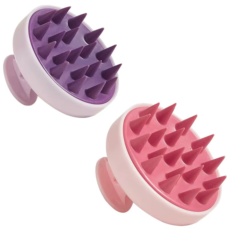 Brosse à shampoing en Silicone, peigne de Massage du cuir chevelu, peigne de lavage des cheveux, bro