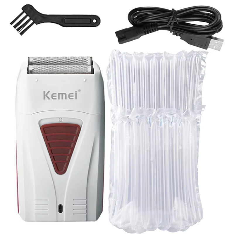 Rasoir électrique rechargeable Kemei Finishing Fade pour hommes, pour le rasage de la tête et la cou