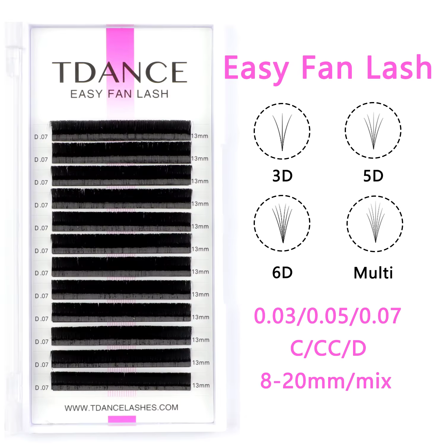 TDANCE Installation facile ventilateur rapide fleurs Extensions de cils cils individuels automatique