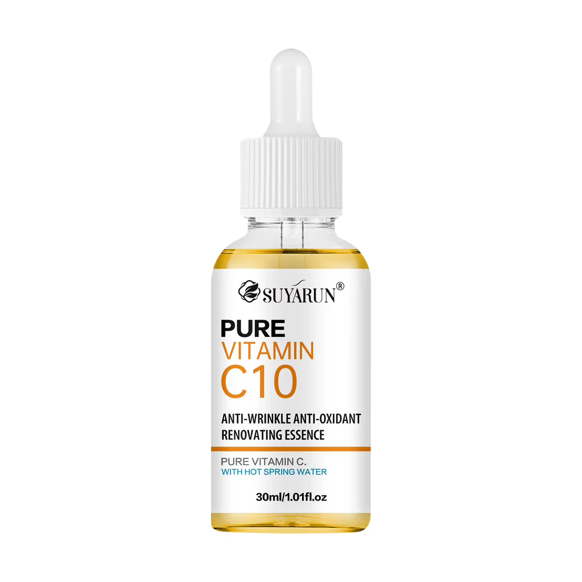 SUYARUN Sérum à la vitamine C 10% pour le visage - Traitement anti-âge éclaircissant, correcteur de