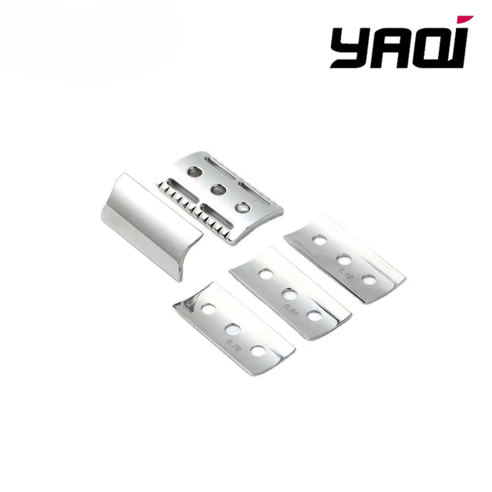 Tête de rasoir de sécurité YAQI Trifecta 2026 réglable en acier inoxydable 316 poli, pour collection