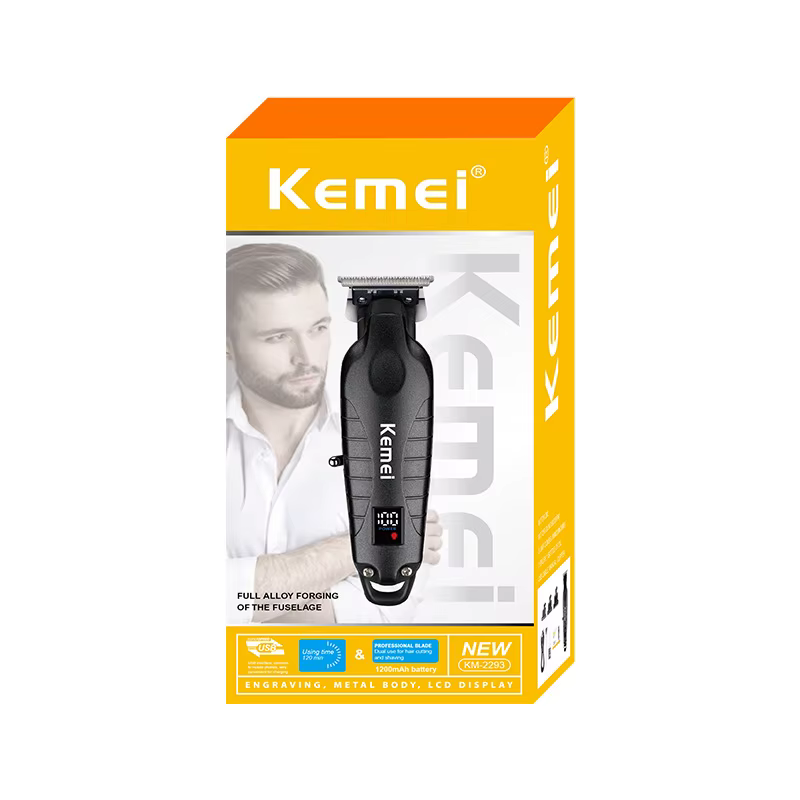 Kemei KM-2293 Tondeuse À Cheveux Électrique Professionnel Rechargeable Barbier Tondeuse Sans Fil Typ