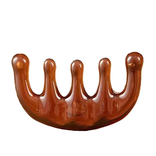 Peigne de massage méridien en bois de santal, outil de thérapie du cuir chevelu et du visage pour la