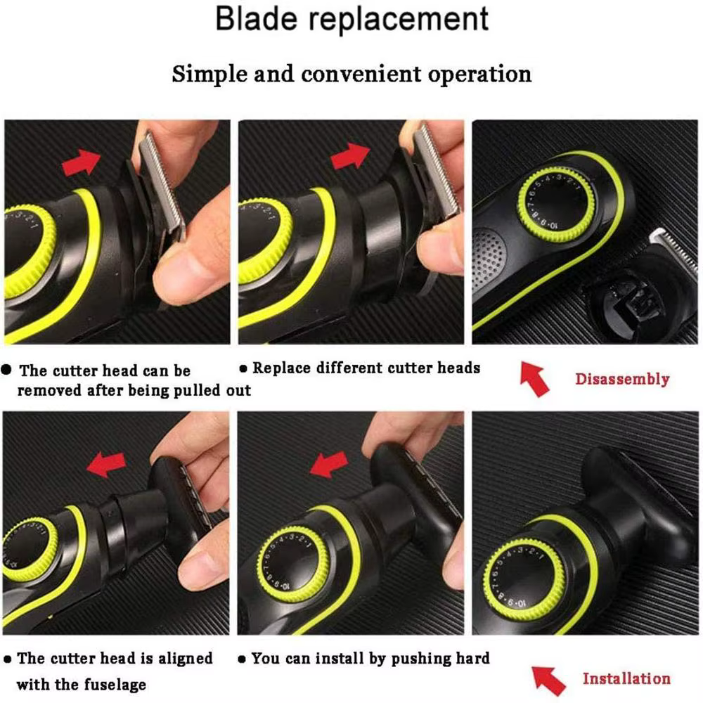Kemei 696 tondeuse à cheveux électrique tondeuse multifonctionnelle pour hommes rasoir électrique po
