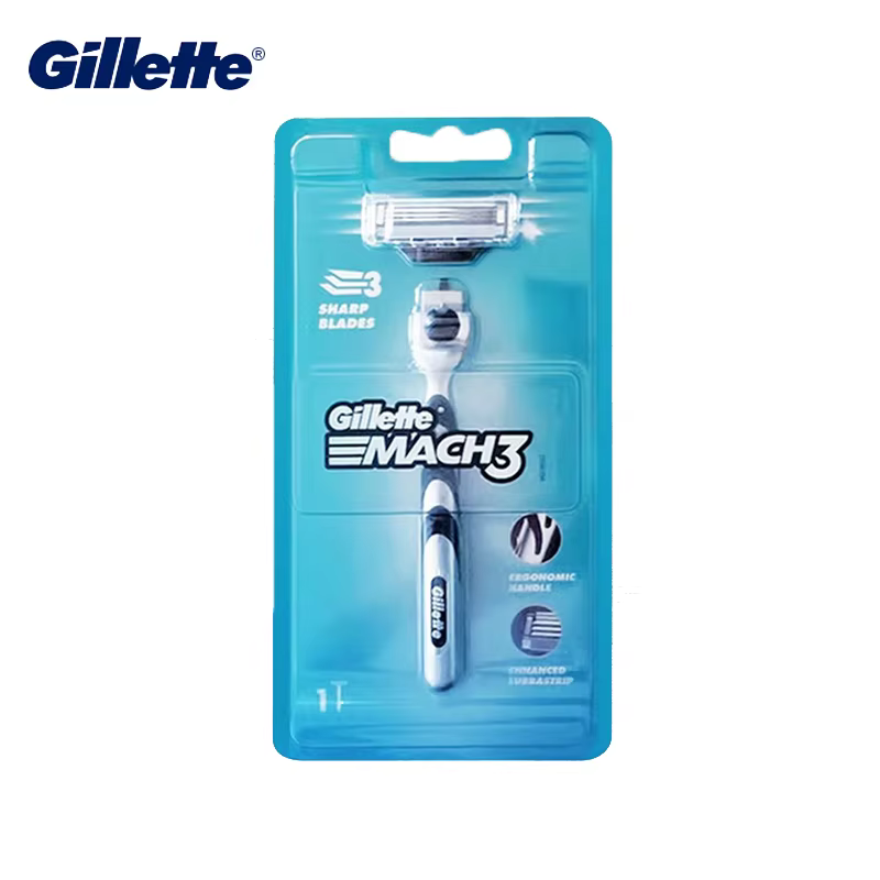 Gillette MACH 3 Manul rasoir 3 couches lame rasoir rapide pour hommes visage cheveux enlever mach 3