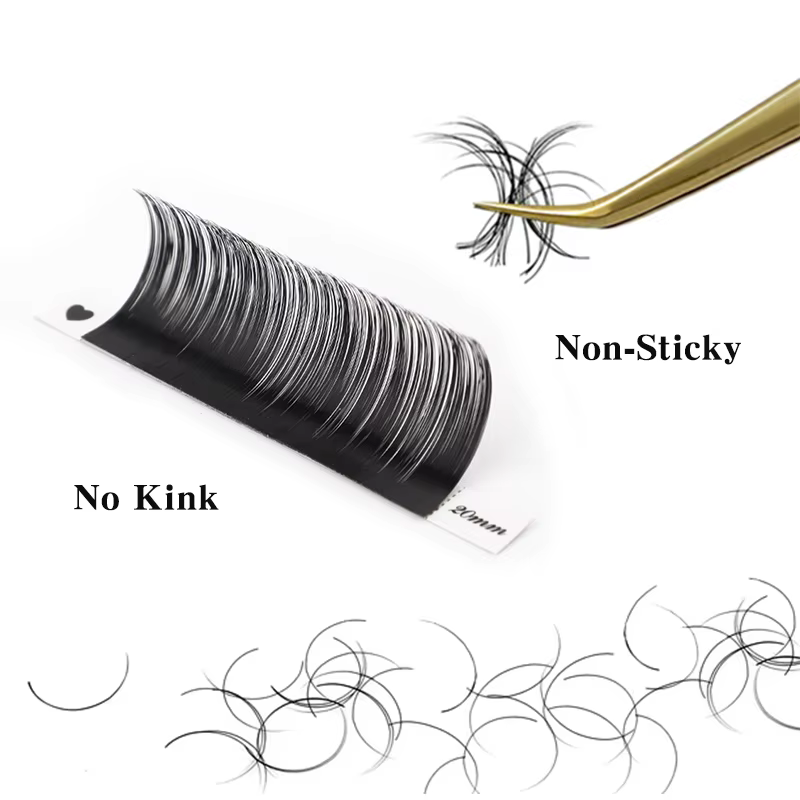 Winky Beauty Extension de cils individuelle B/C/CC/D/DD Faux vison Cilias Extension de cils doux 3D 