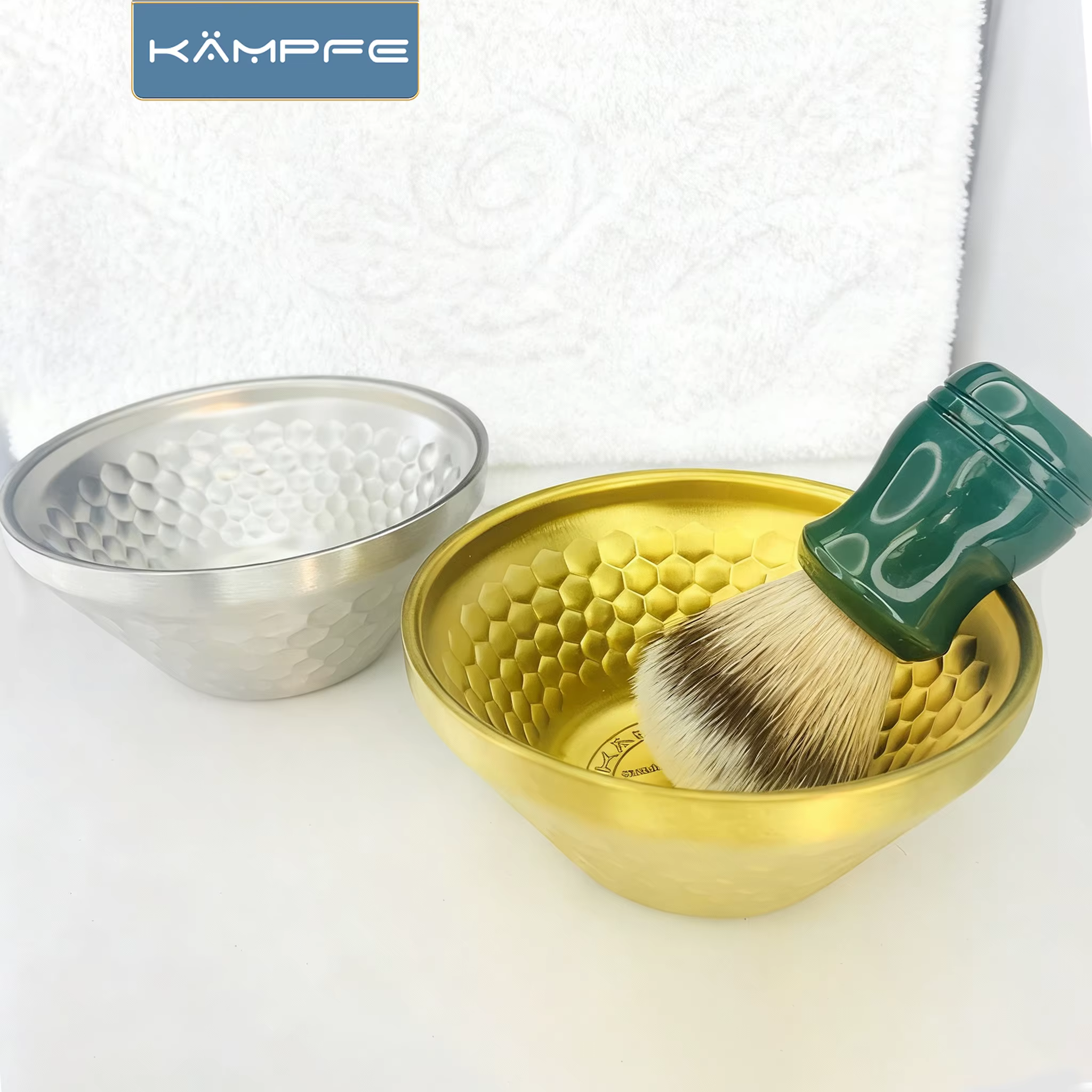 KAMPFE bol de rasage en acier inoxydable pour la maison et les voyages hommes outils de nettoyage du