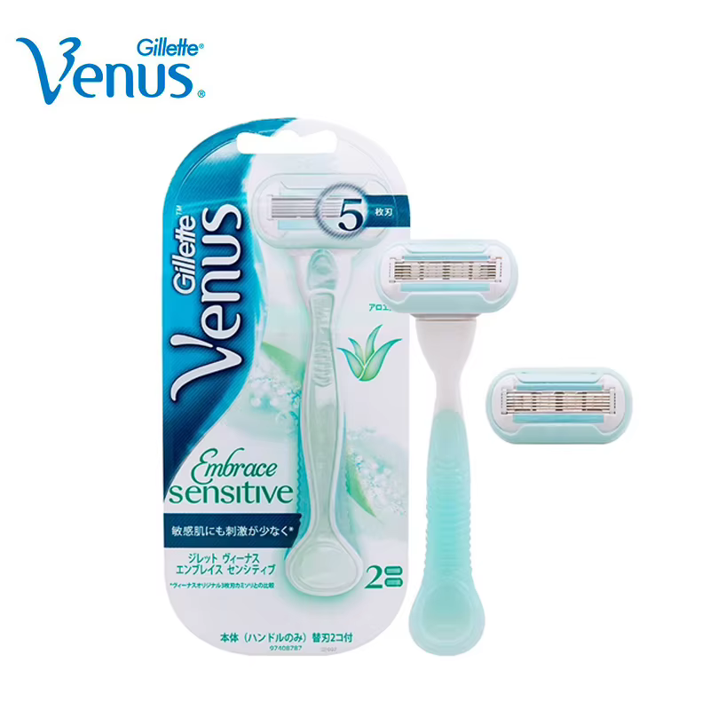 Gillette Venus rasoir femme 5 couches lame lames lisses couteau d'épilation pour femme Aloe Anti-all
