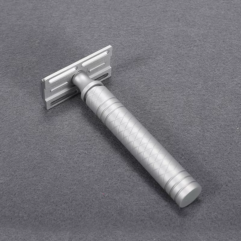 Rasoir léger en alliage d'aluminium à Double tranchant pour hommes, sécurité manuelle CNC, poignée a