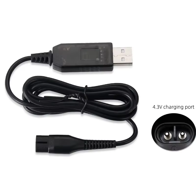 Câble de chargement USB 4.3V pour rasoir Philips A00390 One Blade QP2520 QG3340, adaptateur de cordo