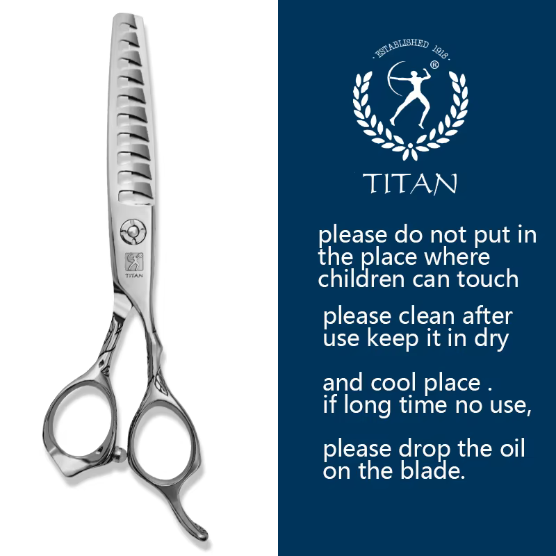 Titan ciseaux de coiffure professionnels ciseaux de coiffure amincissants 6.0 pouces japonais 440c