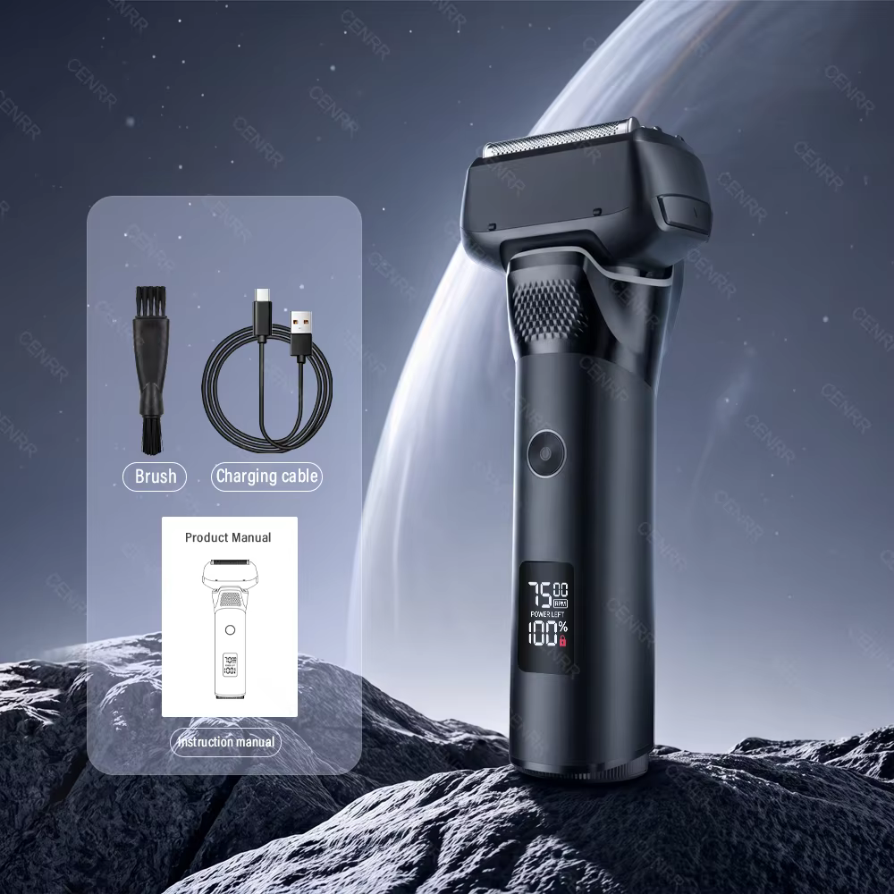 Nouveau rasoir électrique portable pour hommes, tondeuse à barbe mini, rasoir oscillant étanche, cad