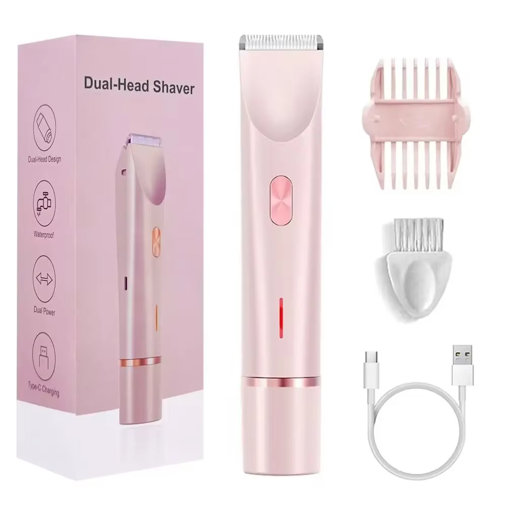 2025 étanche Rechargeable rasoir électrique Mini femmes Bikini tondeuse corps épilateur Mini Double 
