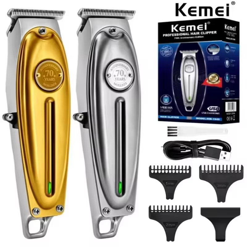 Kemei KM-1949 Pro barbier électrique entièrement en métal tondeuse à cheveux professionnelle pour ho