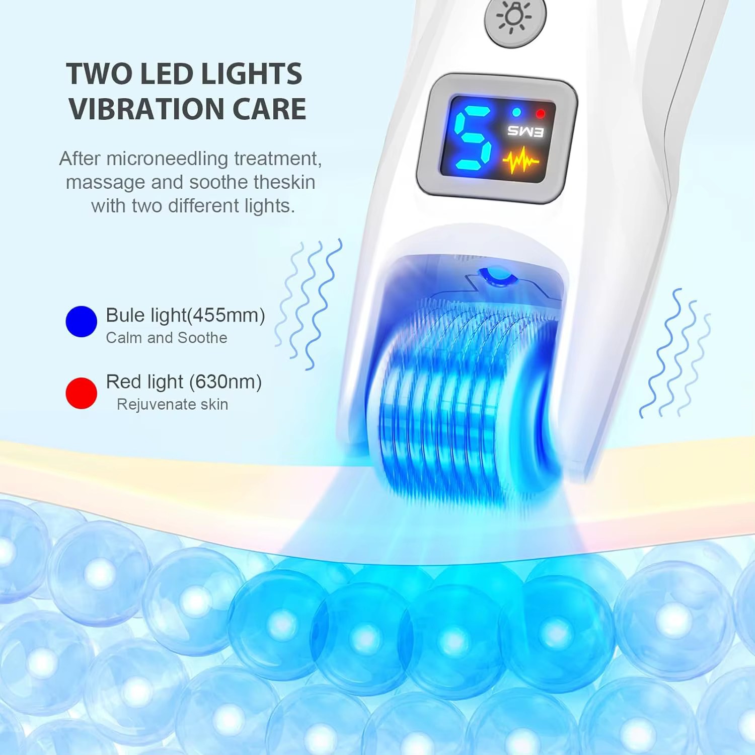 Dr. pen-Rouleau de microneedling G5, tête remplaçable, 540 titane, accessoires derma