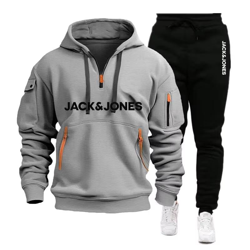 Deux ensembles de vêtements de sport pour hommes pour l'automne/hiver 2025, comprenant un sweat-shir