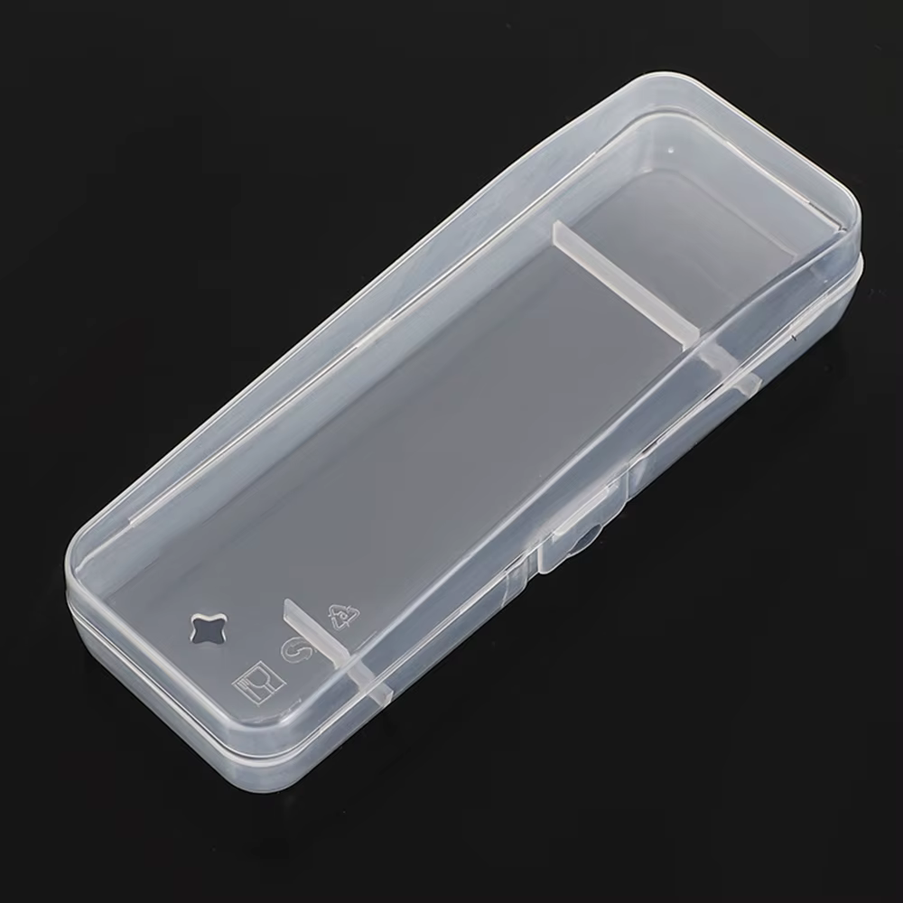 Boîte de rangement transparente pour rasoir, 1 pièce, boîte de rangement Portable de voyage pour hom
