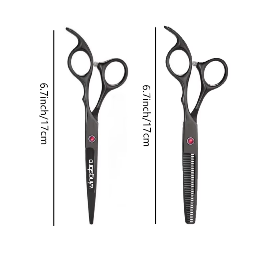 6 pouces coupe amincissement outil de coiffure ciseaux à cheveux ensemble en acier inoxydable Salon