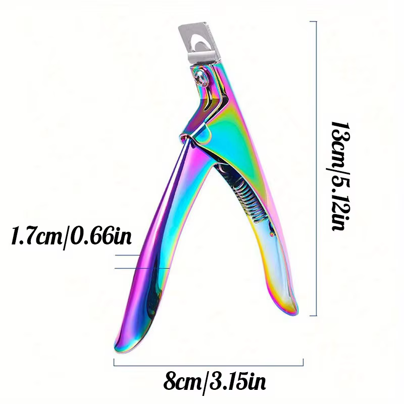 Coupe-ongles en forme de U en acier inoxydable, 1 pièce, coupe-ongles de précision pour manucure et
