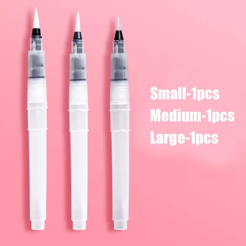 Stylos à pinceaux pour aquarelle, fonction de stockage d'eau, pinceaux de peinture pour aquarelle, f