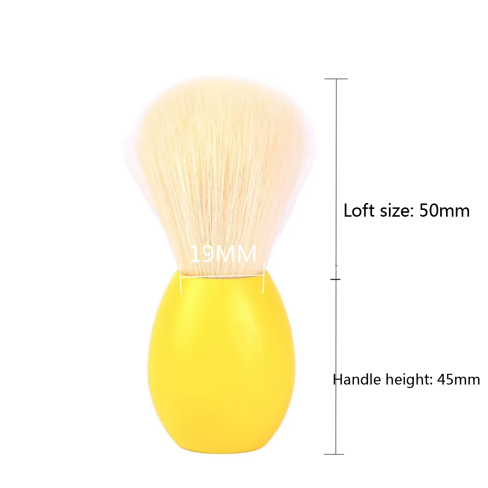 YAQI – brosse de rasage à nœud en cachemire pour homme, outil pour le jour de pâques, Version jaune