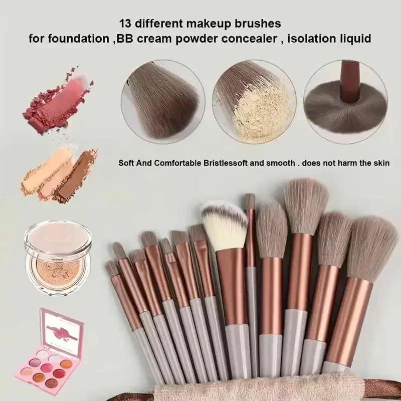 Ensemble de pinceaux de maquillage, doux et moelleux, professionnel, fond de teint cosmétique, poudr