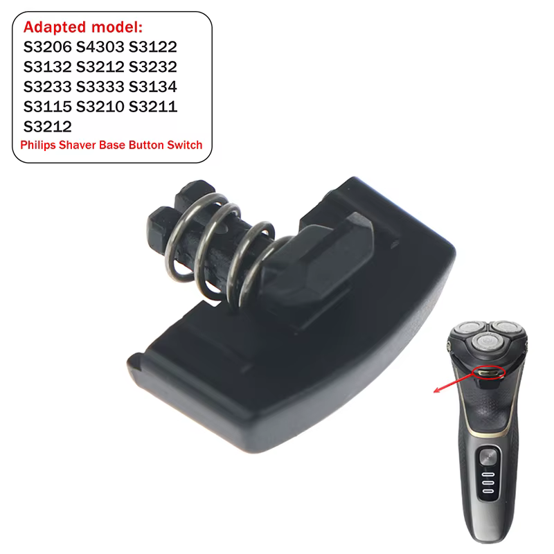 Accessoires de commutateur à ressort à clipser pour boutons de base de rasoir S3206 S3122 S3132 S430