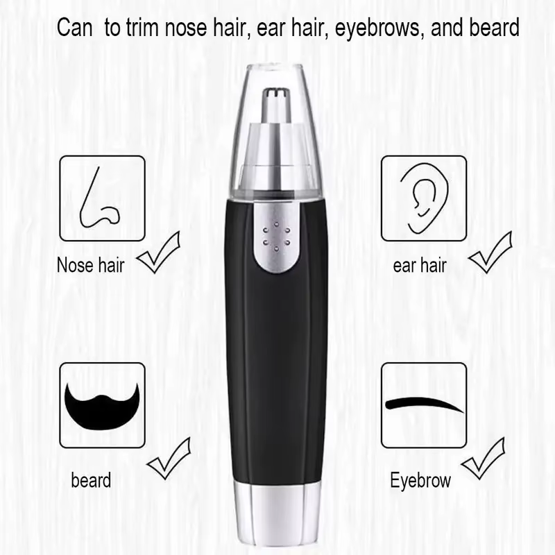 Tondeuse électrique indolore pour le nez et les oreilles, lame lavable Portable, épilateur pour sour