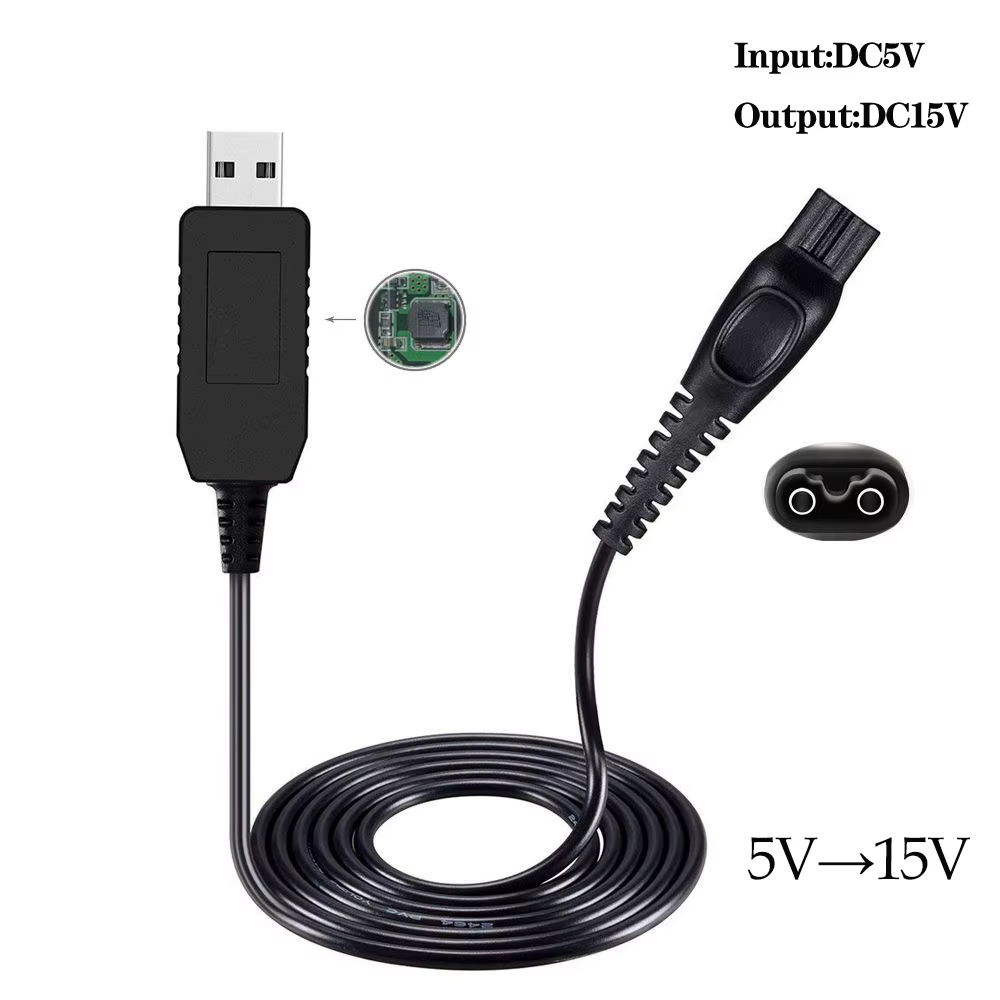 Chargeur USB universel pour rasoir, 8V, cordon de remplacement pour philips One Blade QP2530 HQ850