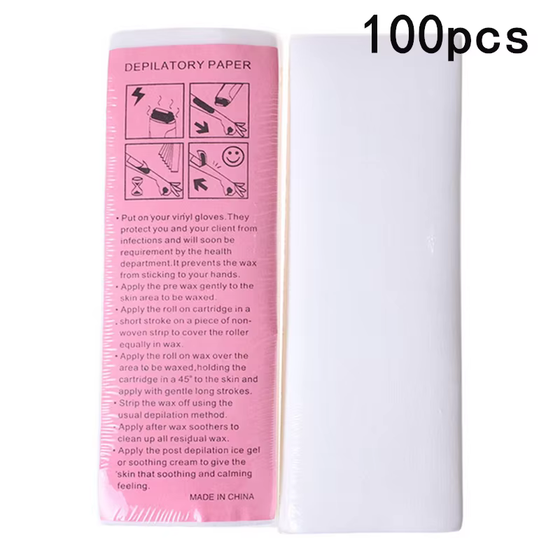 100/200/500/1000 pièces non tissé corps tissu cheveux enlever cire papier rouleau épilation épilateu