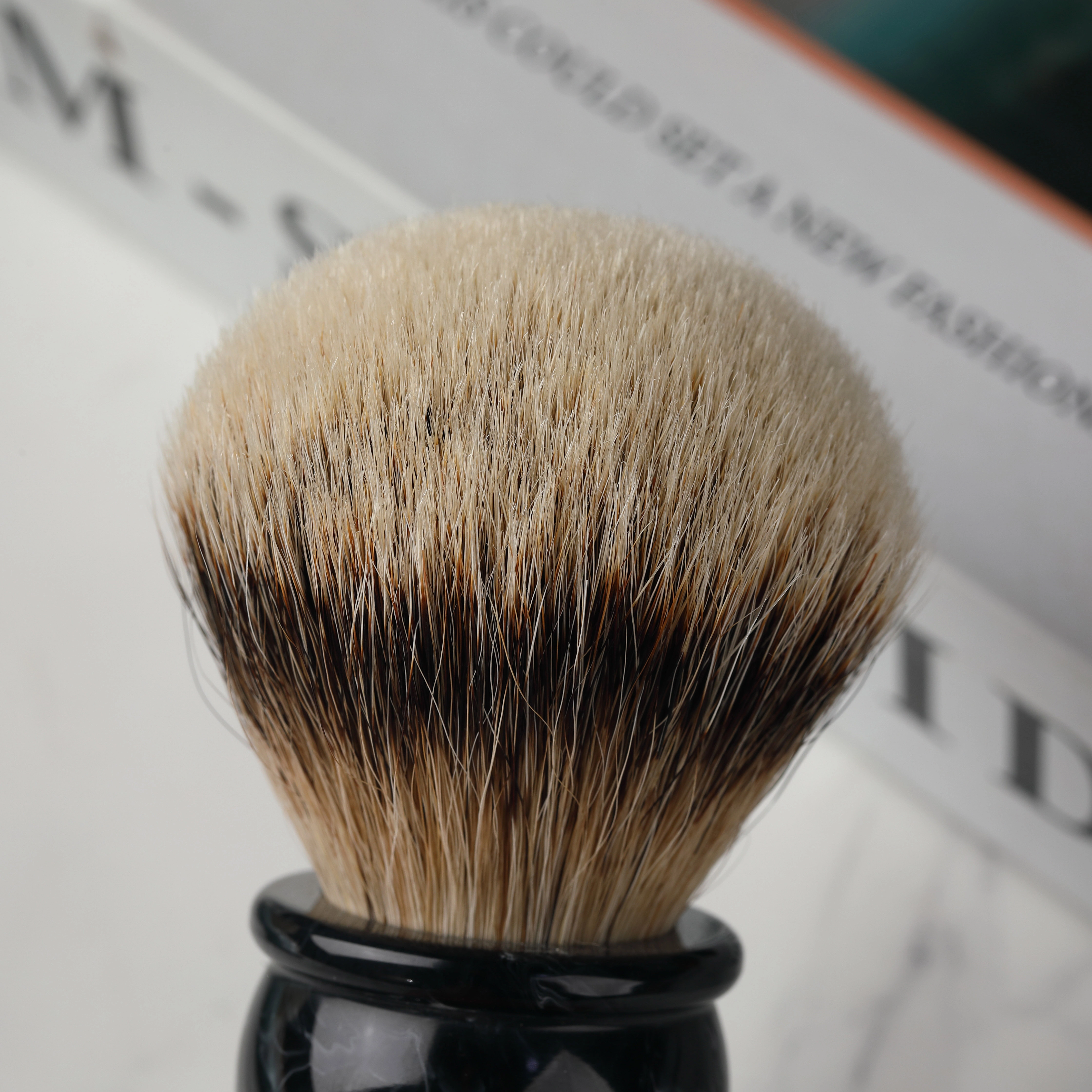 Yaqi 24MM hommes blaireau argent blaireau cheveux visage barbe appareil de nettoyage outil de rasage