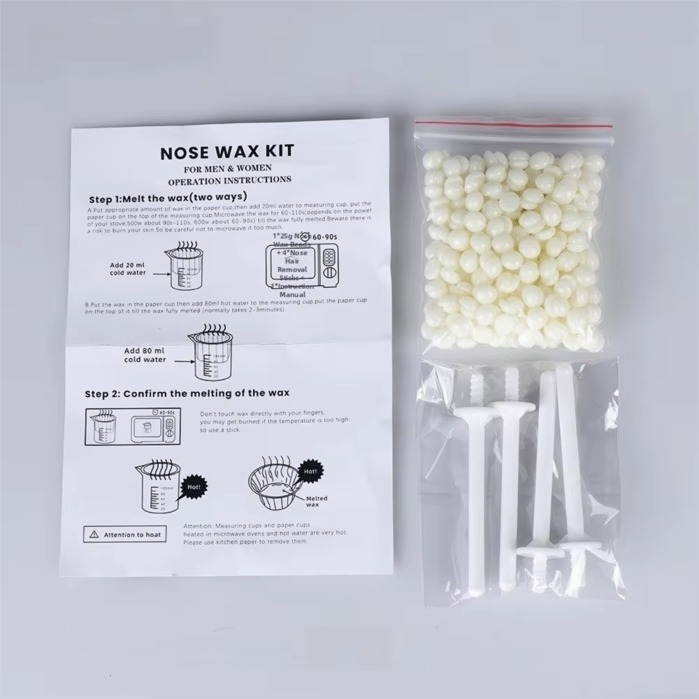 Kit de cire pour l'épilation du nez sans douleur, 25/50 pièces ‌   Kit d'accessoires de beauté Butte