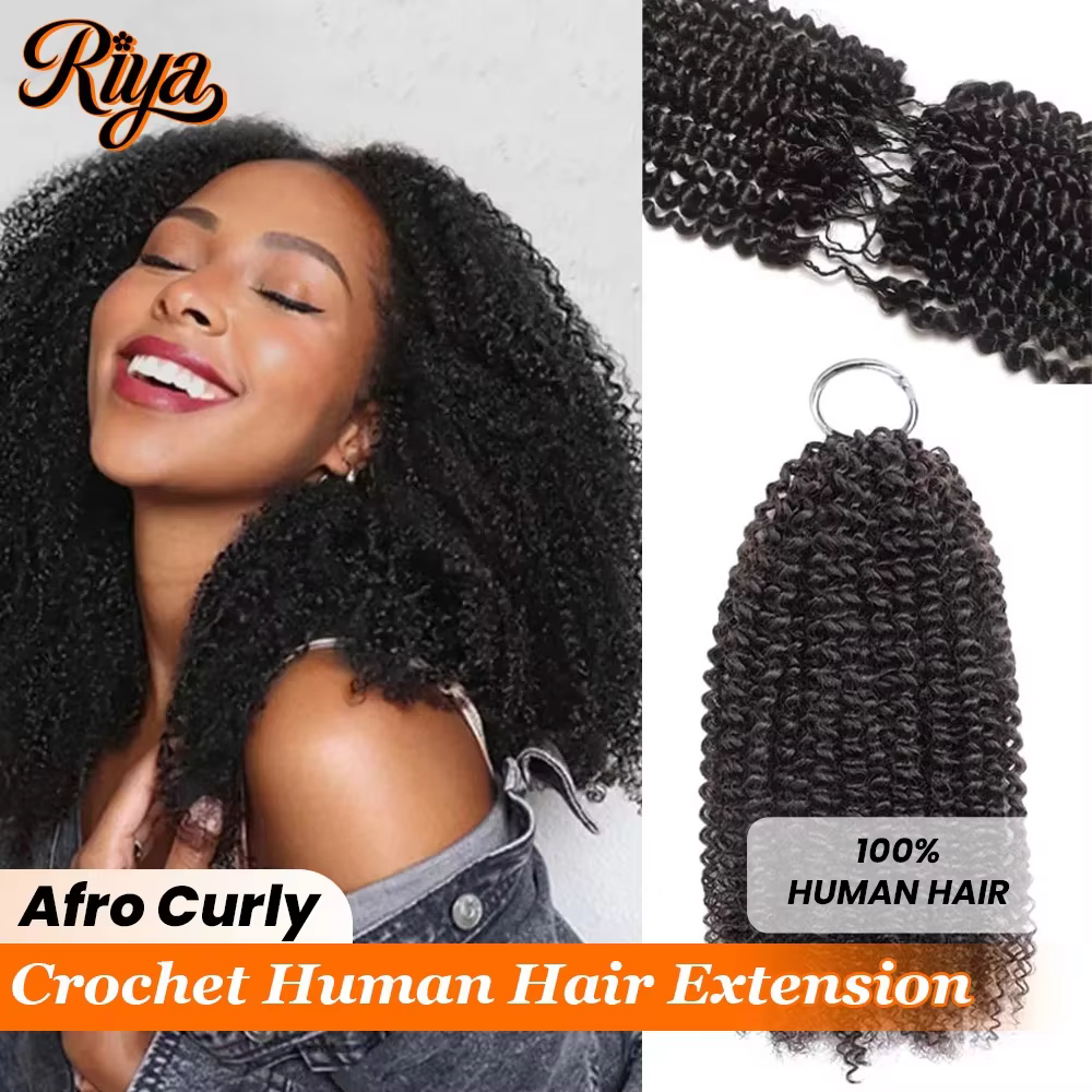 7 pièces d'extensions de cheveux en crochet afro bouclés, plumes, réutilisables, tresses bohèmes, ch