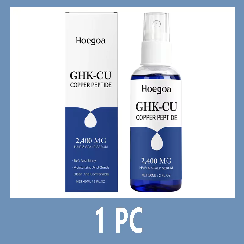 Sérum capillaire hydratant en spray au peptide de cuivre Ghk-Cu pour la croissance des cheveux, abso