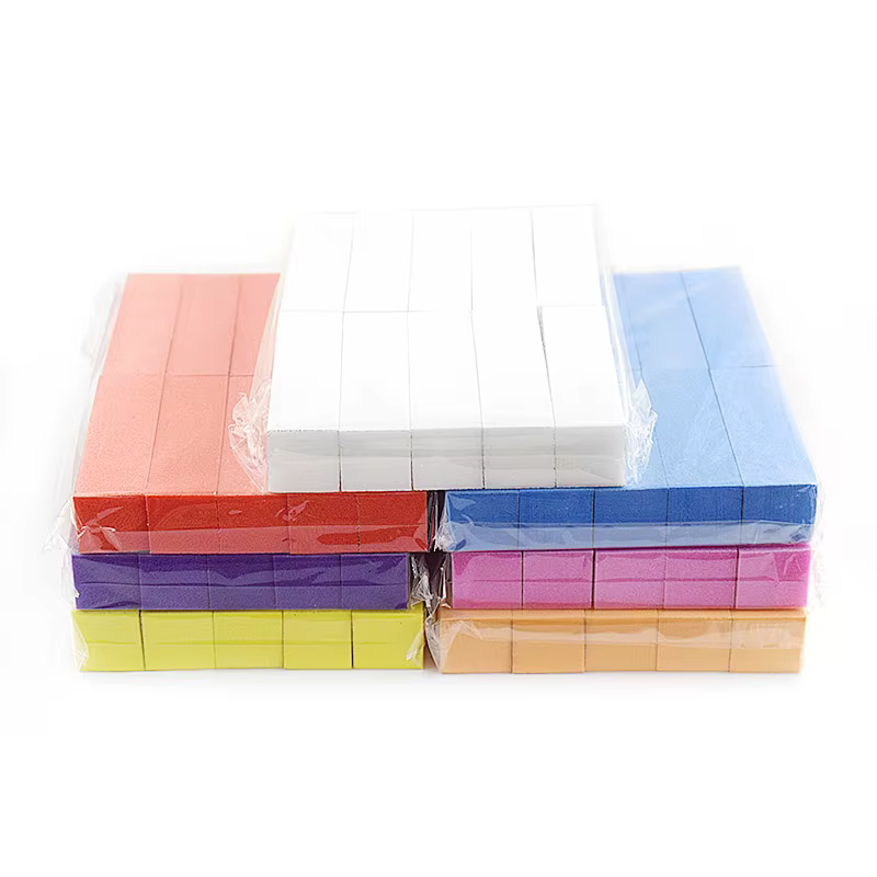 2/5/10 pièces coloré polissage ponçage fichier bloc pédicure manucure soin Nail Art éponge tampon bl
