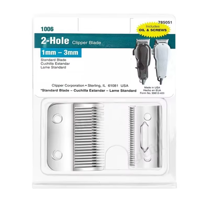 Lame de tondeuse à cheveux professionnelle à 2 trous, compatible avec Wahl Senior, Super Taper, Icon