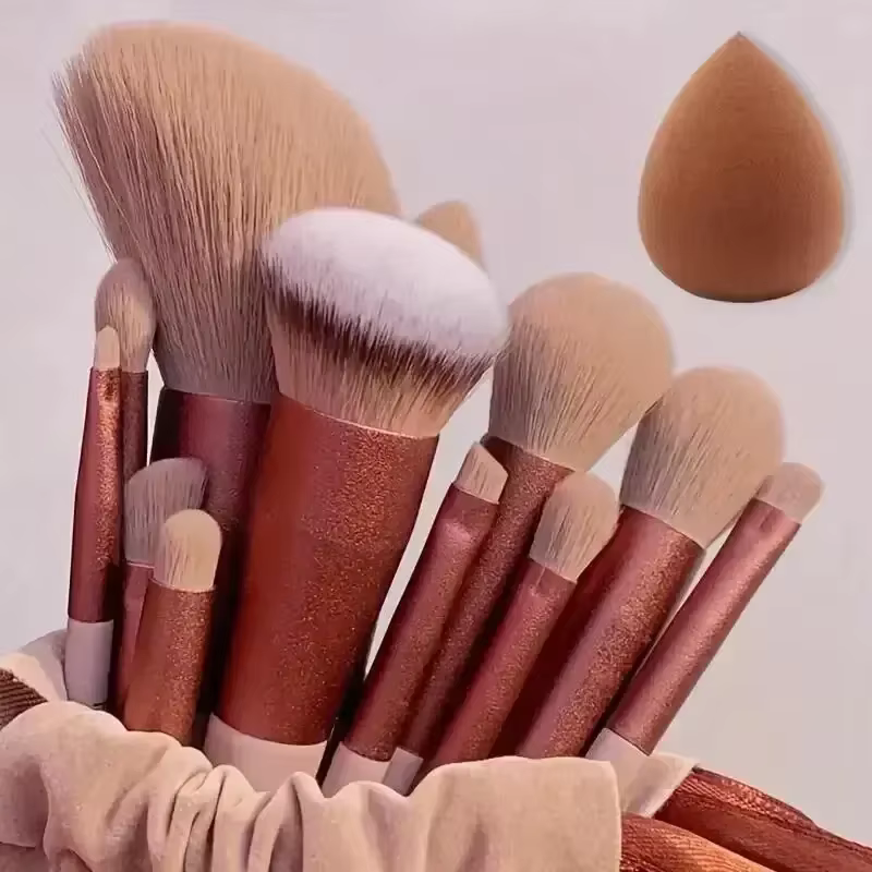 Ensemble de pinceaux de maquillage, doux et moelleux, professionnel, fond de teint cosmétique, poudr