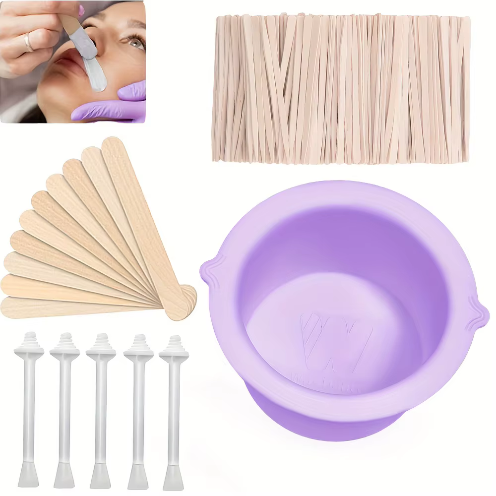 Ensemble d'accessoires d'épilation en Silicone pour femmes, sans alcool, idéal pour le visage et le