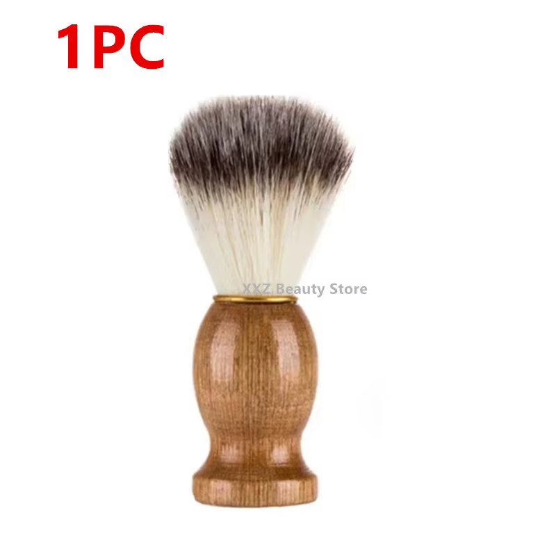 Brosse à cheveux de blaireau naturel pour hommes, brosse de rasage pour Salon de coiffure, brosse de